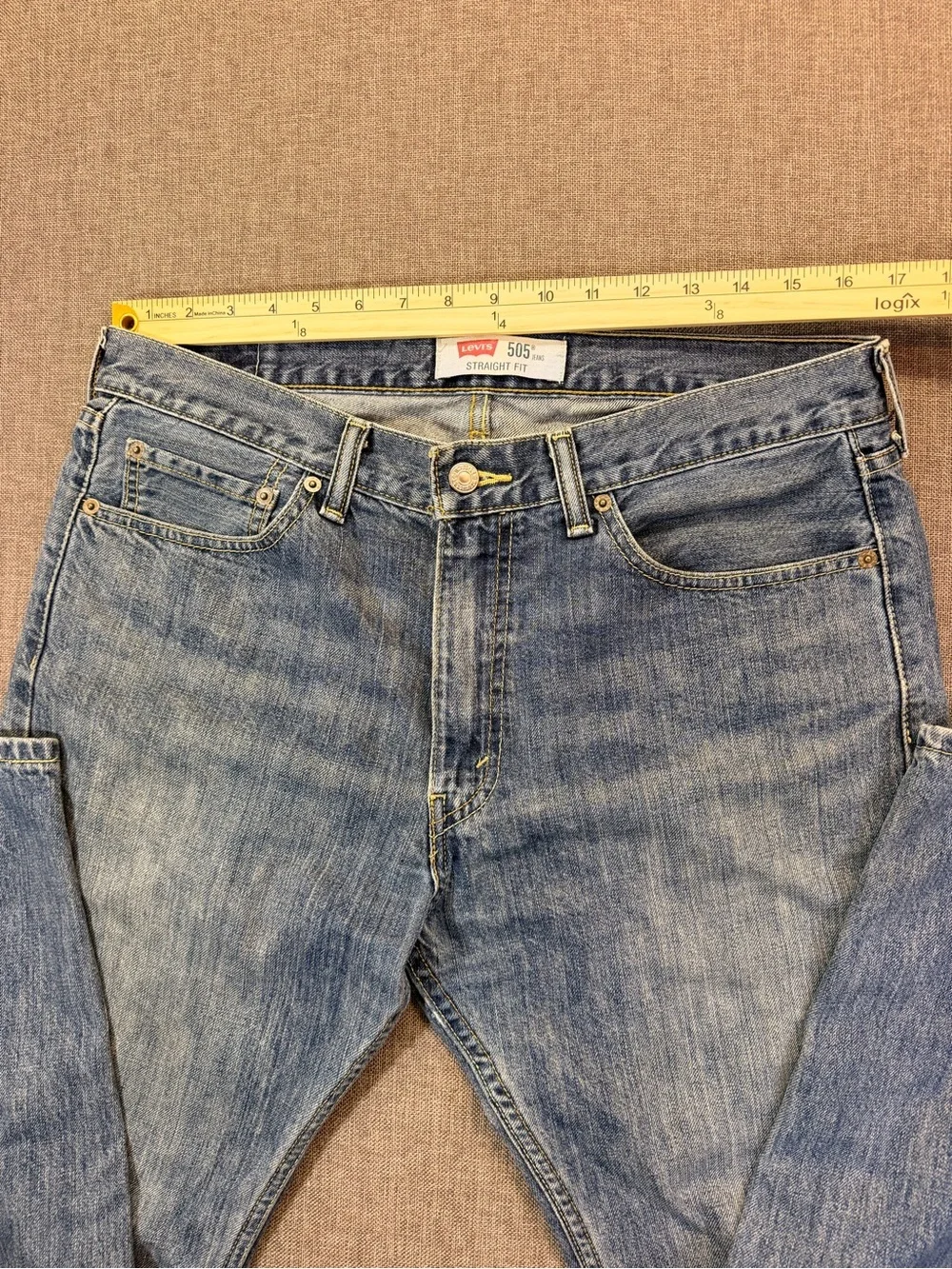 Levi's Men’s Light Blue Relaxed Straight Jeans 33X30